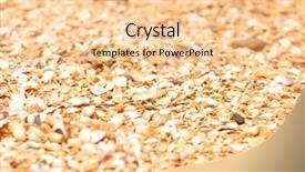  Presentation with maritime - Theme featuring maritime pebble on the beach background and a lemonade colored foreground