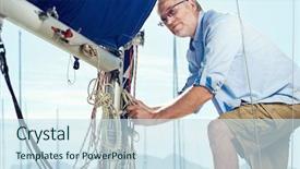  Presentation with sail - Slides with  background and a  colored foreground