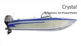  Presentation with maritime transport - Slides consisting of maritime transport - motor boat isolated background and a white colored foreground