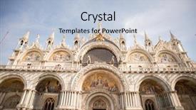  Presentation with saint - Amazing presentation design having saint mark's basilica viewed backdrop and a light blue colored foreground