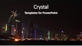  Presentation with qatar - Beautiful PPT theme featuring mark qatar national day 2009 backdrop and a black colored foreground