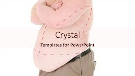  Presentation with cosmetic surgery - PPT layouts enhanced with marked with lines for abdominal background and a lemonade colored foreground