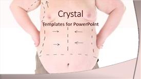  Presentation with cosmetic surgery - Colorful PPT layouts enhanced with marked with lines for abdominal backdrop and a lemonade colored foreground