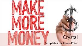  Presentation with marker - Audience pleasing slide deck consisting of marker writing make more backdrop and a coral colored foreground