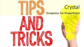  Presentation with marker - Amazing theme having marker writing the word tips backdrop and a blonde colored foreground