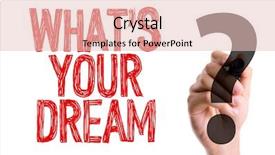  Presentation with compensation management hand marker - Beautiful PPT theme featuring marker writing whats your dream backdrop and a lemonade colored foreground