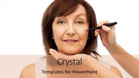  Presentation with cosmetic surgery - Audience pleasing slides consisting of markers - beauty cosmetic surgery and cosmetology backdrop and a coral colored foreground