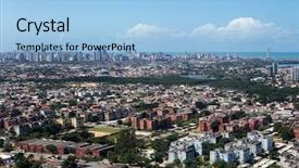  Presentation with city of chicago aerial view - Amazing theme having growing housing market - aerial view of pernambuco backdrop and a  colored foreground