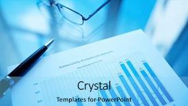 Presentation with pen - PPT layouts consisting of market analysis eyeglasses and pen background and a arctic colored foreground