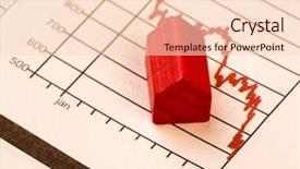  Presentation with market - Colorful slides enhanced with market concept image with graph backdrop and a lemonade colored foreground