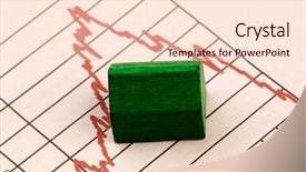  Presentation with housing market - Theme consisting of market concept image with graph background and a lemonade colored foreground