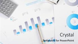  Presentation with sales business plan activities and sales target - Beautiful PPT theme featuring market economy - charts and graphs of sales backdrop and a white colored foreground