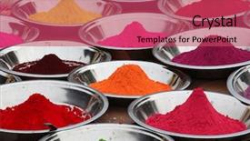  Presentation with india - Slide deck consisting of market in orchha india background and a red colored foreground