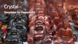  Presentation with market - Presentation theme having market in ubud bali indonesia background and a tawny brown colored foreground