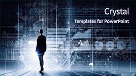  Presentation with report - Colorful slide deck enhanced with market innovation - average sales report backdrop and a wine colored foreground