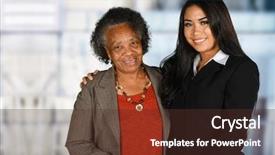  Presentation with counseling session - Beautiful PPT theme featuring market needs - person in need having backdrop and a tawny brown colored foreground