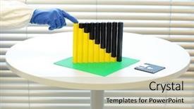  Presentation with financial crisis recovery - Colorful PPT theme enhanced with market situation - formula for recession - crisis backdrop and a soft green colored foreground