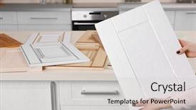  Presentation with holding hands - Beautiful slide deck featuring market size - female hands holding sample backdrop and a light gray colored foreground