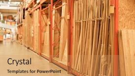  Presentation with old wood planks - PPT theme consisting of market size - rack with wooden planks background and a  colored foreground