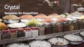 Presentation with food market - Cool new slide deck with market stall ahmedabad gujarat backdrop and a tawny brown colored foreground