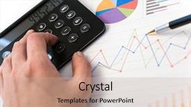  Presentation with financial - Amazing slide deck having market trends - businessman examining financial charts using backdrop and a mint green colored foreground