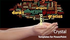  Presentation with appreciation business - Presentation design featuring market value product advertising customer background and a tawny brown colored foreground