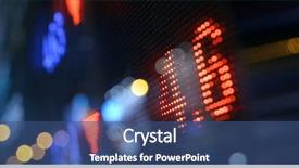  Presentation with stock market - Presentation design consisting of marketing - display stock market numbers background and a ocean colored foreground