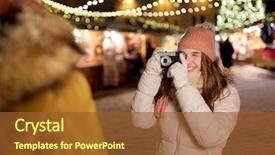  Presentation with happy birthday frame holiday - Audience pleasing presentation theme consisting of film marketing - holidays and people concept backdrop and a  colored foreground