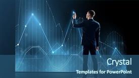  Presentation with black technology - Beautiful slides featuring marketing big data - business technology and people concept backdrop and a ocean colored foreground