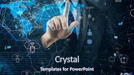  Presentation with social networks - PPT theme with marketing big data - man in social networks concept background and a  colored foreground