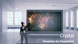  Presentation with marketing - Cool new presentation with marketing focus pocus mixed media backdrop and a gray colored foreground