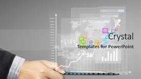  Presentation with touch screen accessible for disable students - Amazing slides having marketing growth - touch screen touch- tablet backdrop and a  colored foreground