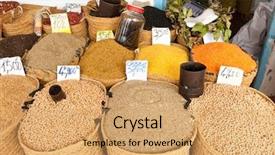  Presentation with marketing - Slide deck with marketing india - beautiful vivid oriental market background and a coral colored foreground