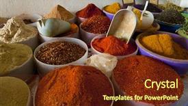  Presentation with agri market - PPT layouts featuring marketing india - beautiful vivid oriental market background and a tawny brown colored foreground