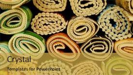  Presentation with winery sale - Cool new PPT theme with marketing machinery - sale of bath mats backdrop and a gold colored foreground