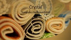  Presentation with organic garden supply store - PPT theme consisting of marketing machinery - sale of bath mats background and a gold colored foreground