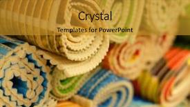  Presentation with winery sale - Presentation theme consisting of marketing machinery - sale of bath mats background and a gold colored foreground