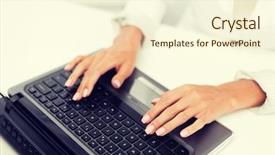  Presentation with business technology internet and network - Beautiful PPT theme featuring marketing management - office business technology and internet backdrop and a cream colored foreground