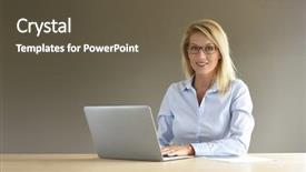  Presentation with object detection using deep neural networks - Beautiful PPT layouts featuring marketing management - portrait of businesswoman using laptop backdrop and a tawny brown colored foreground