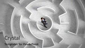  Presentation with successful - Beautiful slide deck featuring marketing management - top view of successful businessman backdrop and a light gray colored foreground