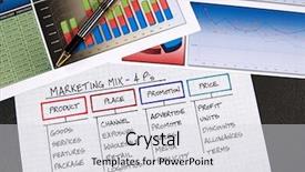  Presentation with marketing strategy - Audience pleasing presentation design consisting of marketing mix - business strategy organizational charts backdrop and a light gray colored foreground