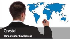  Presentation with marketing - Presentation with marketing presentation - businessman presenting concepts of global background and a dark gray colored foreground