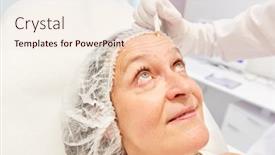  Presentation with acid - Beautiful slide set featuring marking-a-patient-s-forehead backdrop and a lemonade colored foreground