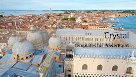  Presentation with venice - Cool new PPT theme with marks basilica and the doge backdrop and a  colored foreground