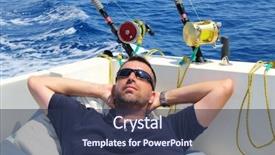  Presentation with long tailed boat fishing boat - Cool new presentation theme with marlin - sailor man fishing resting backdrop and a tawny brown colored foreground