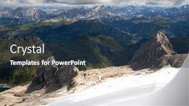  Presentation with queen - Slides enhanced with marmolada-glacier-the-queen and a tawny brown colored foreground