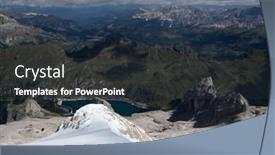  Presentation with queen - PPT layouts enhanced with marmolada-glacier-the-queen background and a tawny brown colored foreground