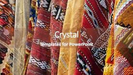  Presentation with moroccan - Presentation theme having moroccan carpet background background and a tawny brown colored foreground