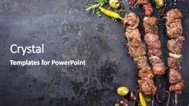 Presentation with russian - Beautiful PPT layouts featuring greek sheep - traditional russian shashlik backdrop and a gray colored foreground