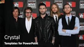  Presentation with maroon - Presentation theme with maroon-5-at-the-16th background and a black colored foreground